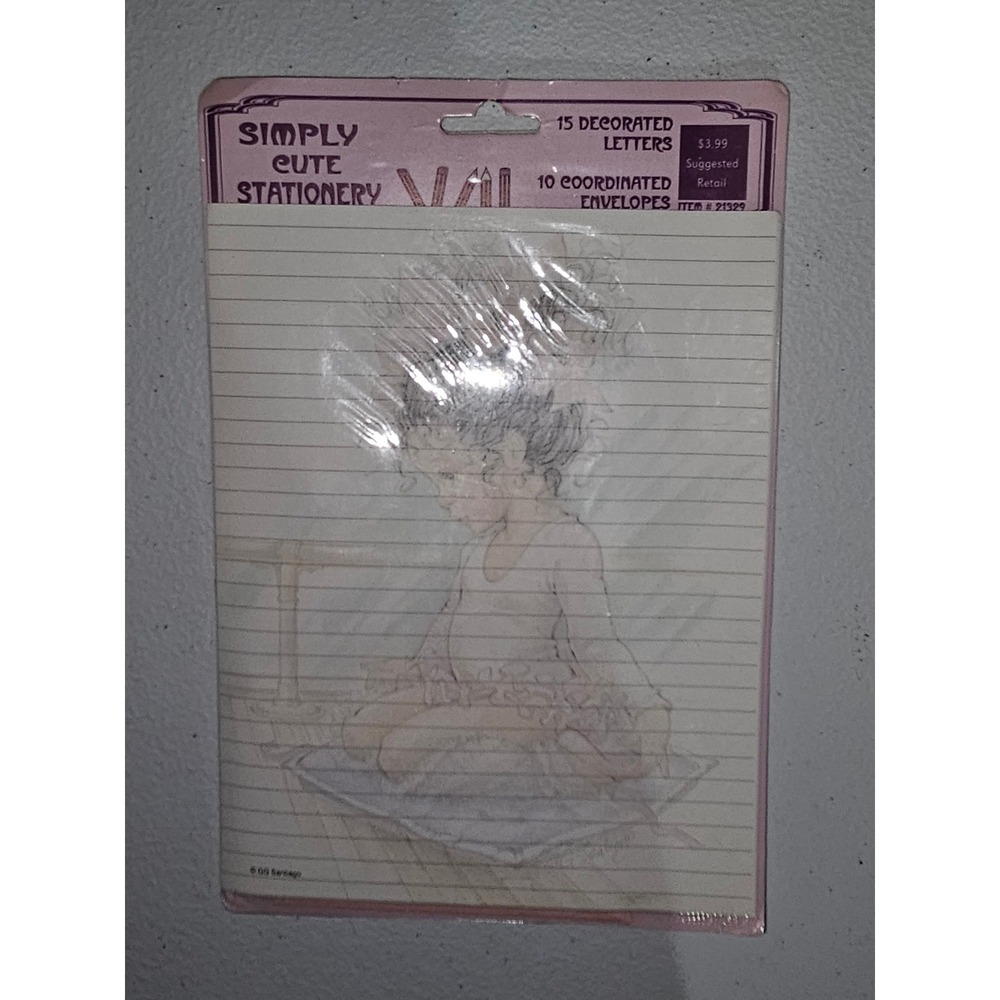 Vintage Simply Cute Stationery Set Pastel Ballerina Letter Writing Paper Sealed